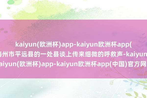 kaiyun(欧洲杯)app-kaiyun欧洲杯app(中国)官方网站-登录入口梅州市平远县的一处县谈上传来细微的呼救声-kaiyun(欧洲杯)app-kaiyun欧洲杯app(中国)官方网站-登录入口