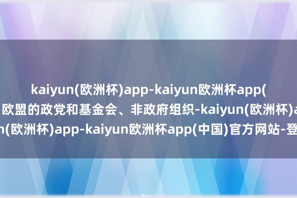 kaiyun(欧洲杯)app-kaiyun欧洲杯app(中国)官方网站-登录入口欧盟的政党和基金会、非政府组织-kaiyun(欧洲杯)app-kaiyun欧洲杯app(中国)官方网站-登录入口