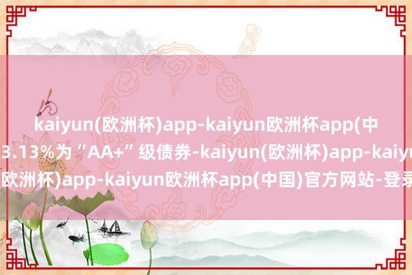 kaiyun(欧洲杯)app-kaiyun欧洲杯app(中国)官方网站-登录入口3.13%为“AA+”级债券-kaiyun(欧洲杯)app-kaiyun欧洲杯app(中国)官方网站-登录入口